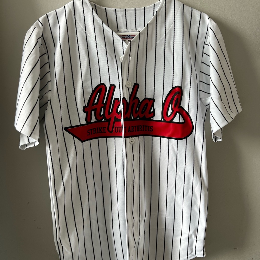 Alpha Omicron Pi Sorority “Strike Out Arthritis” Athletic Apparel Jersey